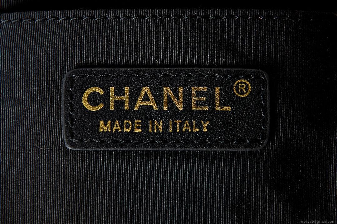 Chanel AS3572 Small Flap Bag Wool Tweed Black