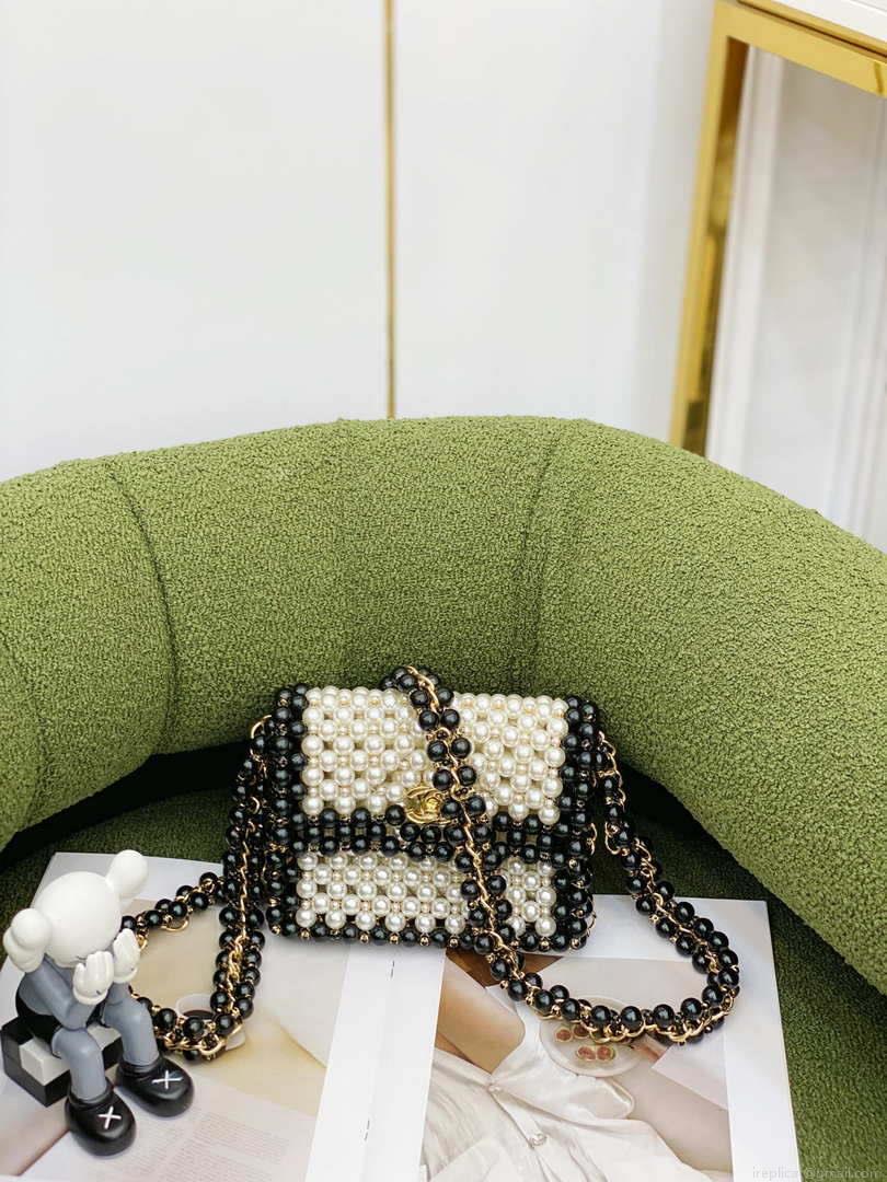 Chanel 22SS summer new collection artificial pearls and glazed pearl strings White