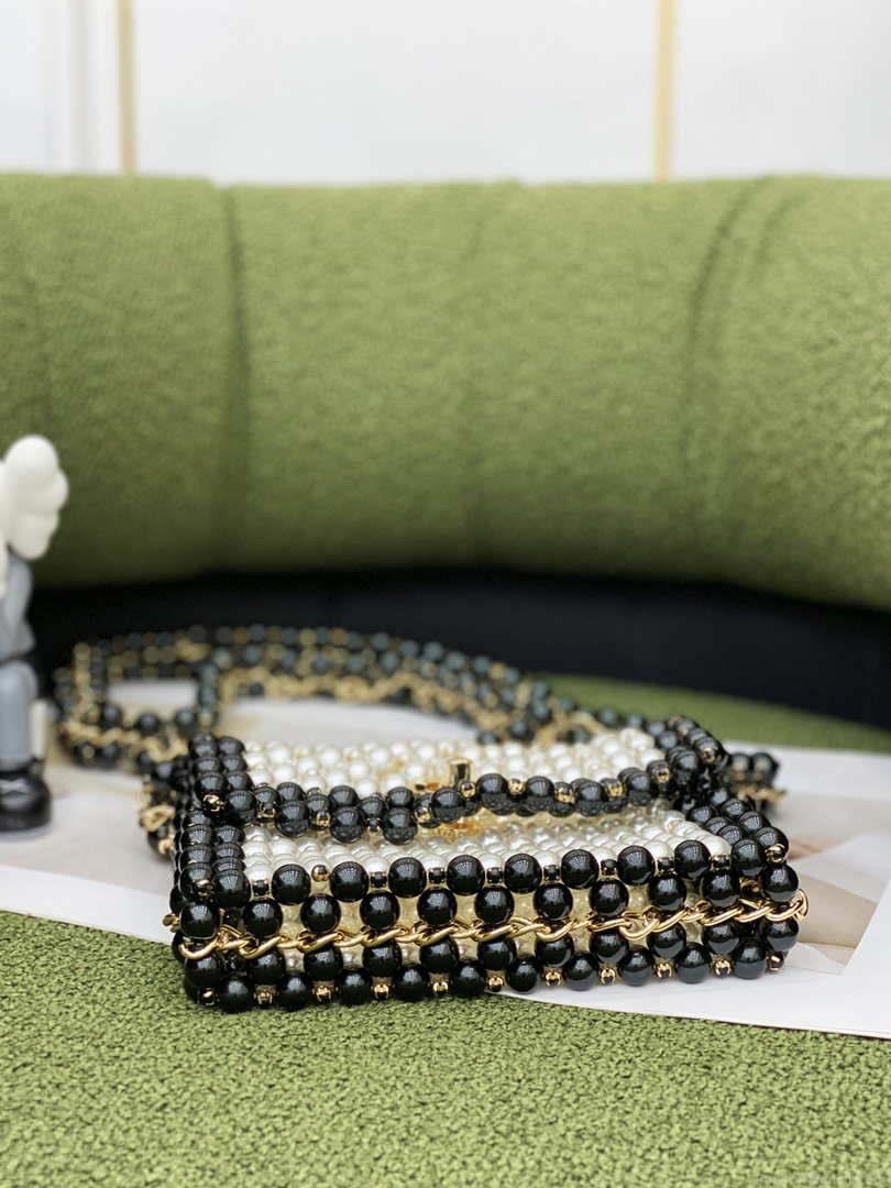 Chanel 22SS summer new collection artificial pearls and glazed pearl strings White