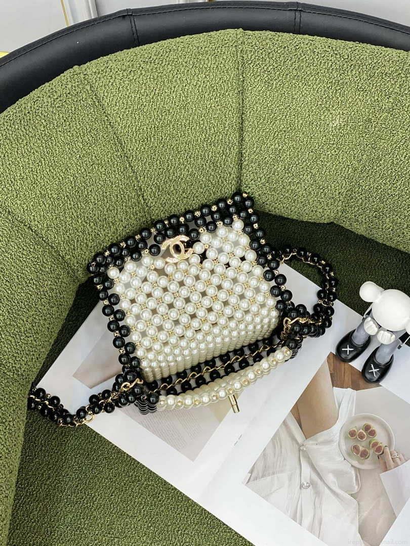 Chanel 22SS summer new collection artificial pearls and glazed pearl strings White