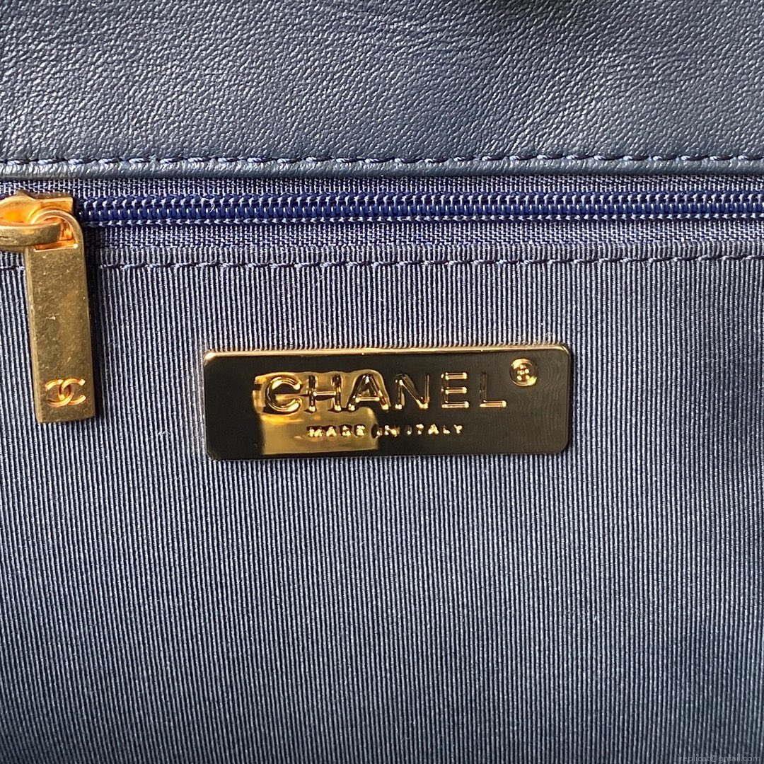 Chanel AS3519 CHANEL 23K Shopping Bag Denim Blue