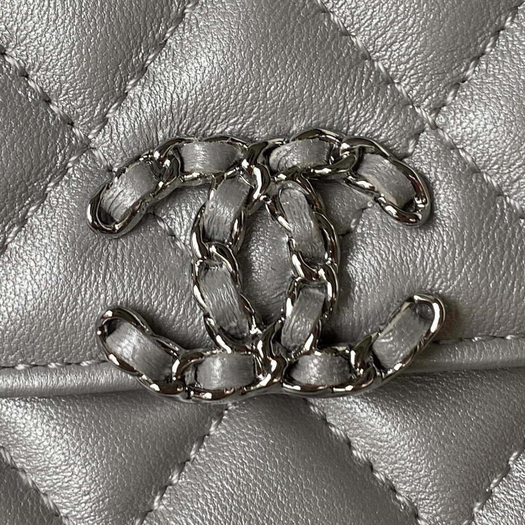 Chanel AP3237 Clutch with chain Lambskin Gold With Handle Bag