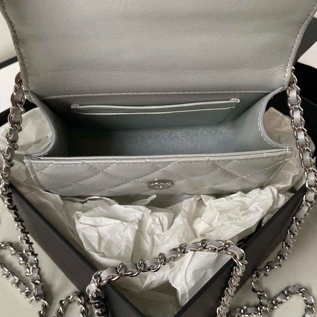Chanel AP3237 Clutch with chain Lambskin Gold With Handle Bag