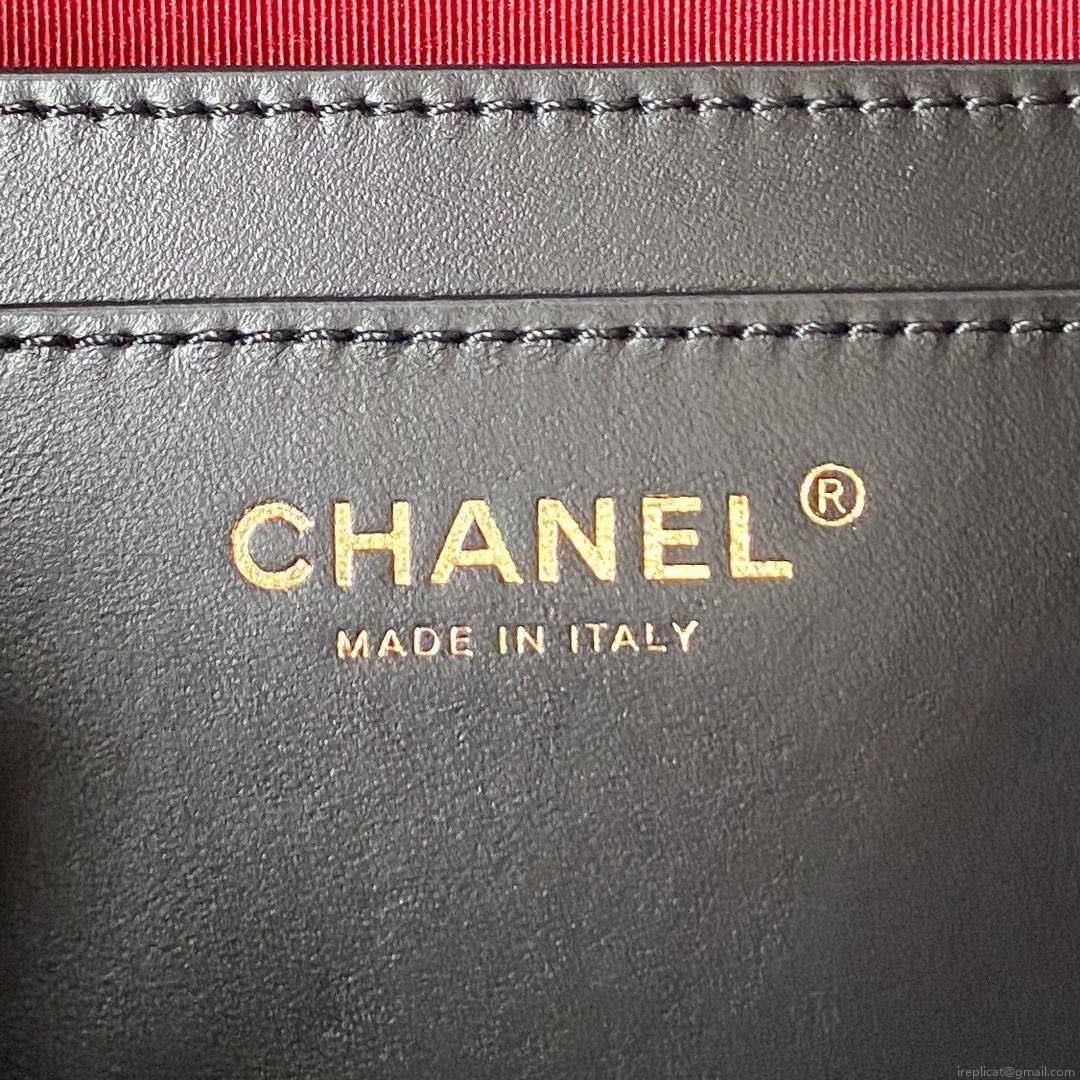 Chanel AS4059 Large Backpack Grained Shiny Calfskin & Gold-Tone Metal Black
