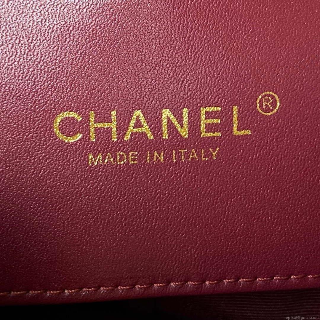 Chanel AS4231 Small Flap Bag Lambskin White