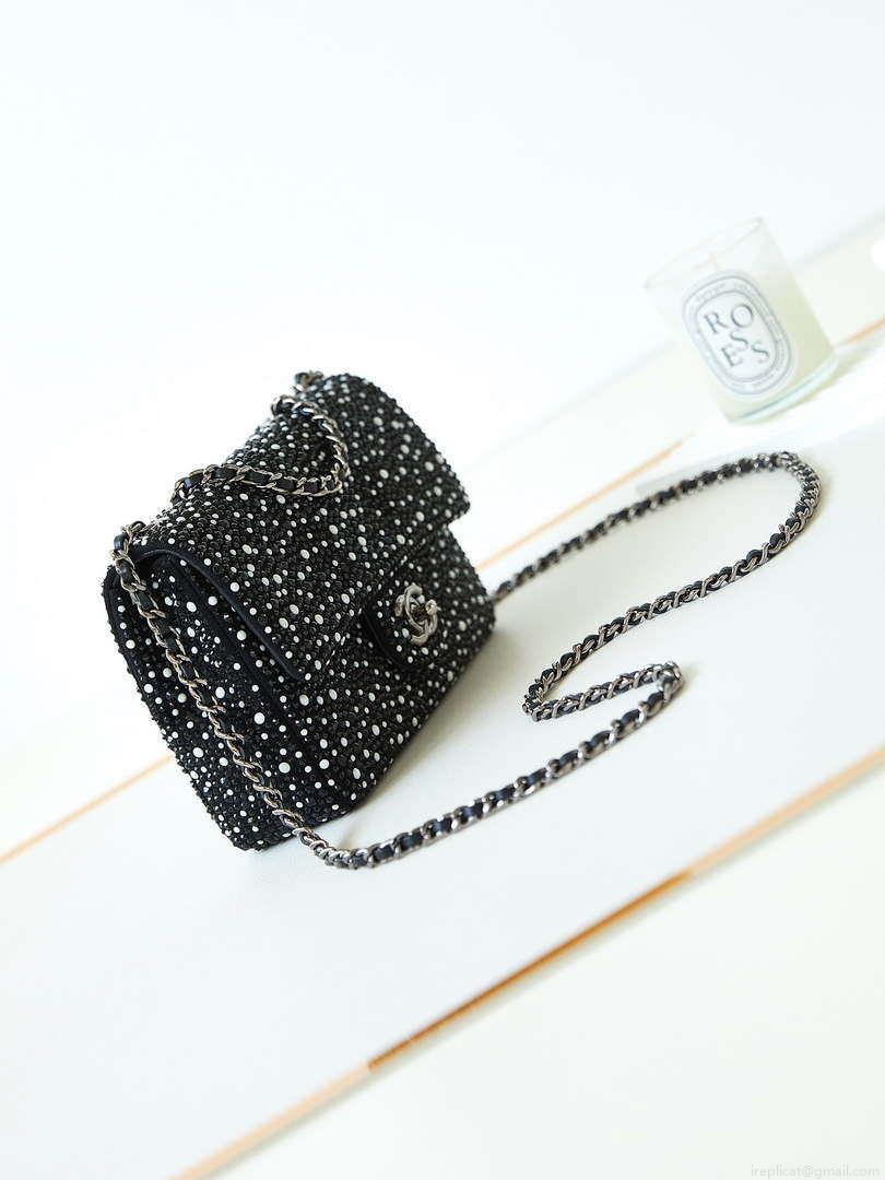 Chanel AS4268 EVENING Bag Strass Crystal Pearls & Ruthenium-Finish Metal
