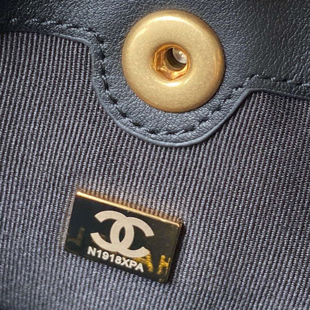 Chanel Small Backpack AS4275 Calfskin & Gold-Tone Metal Black