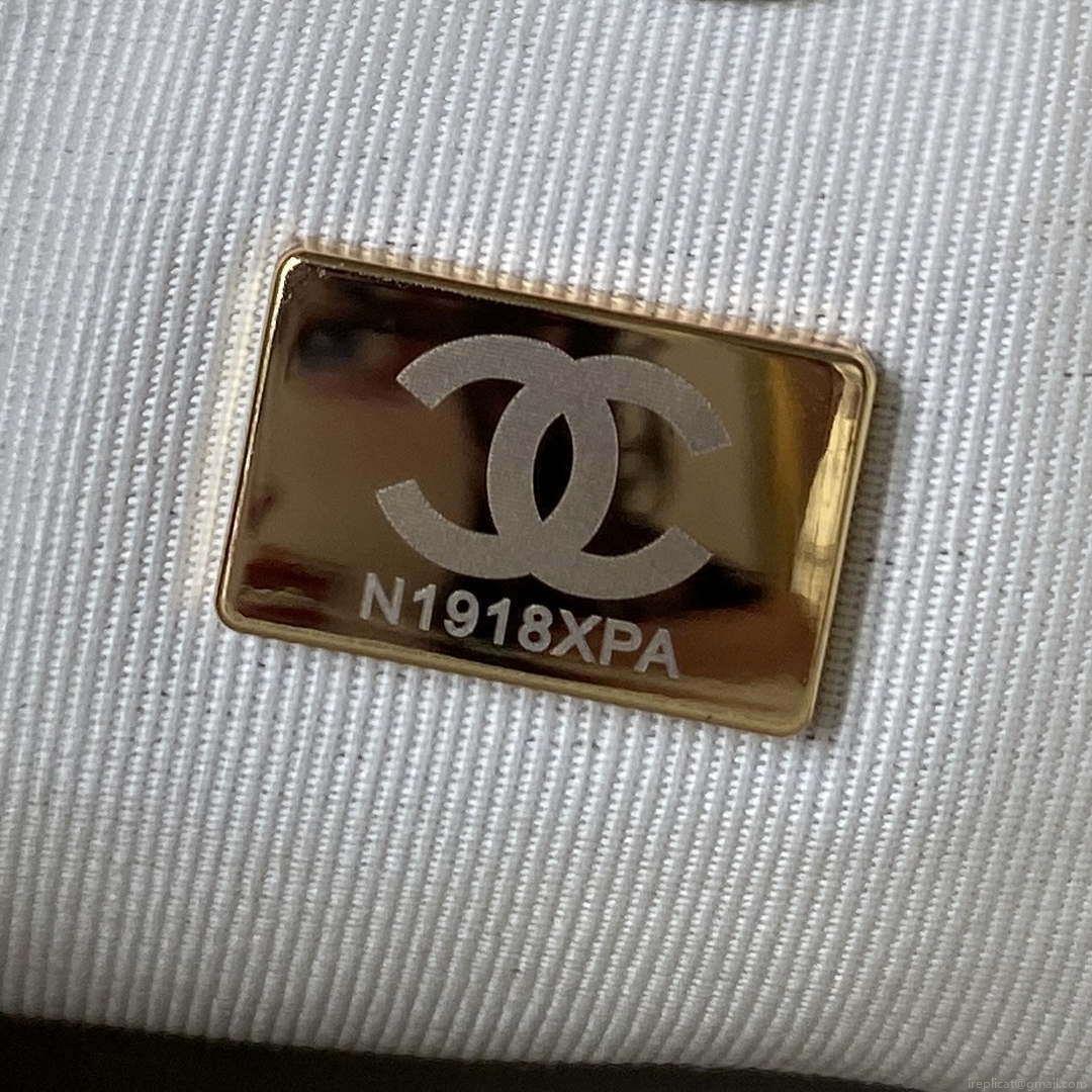 Chanel Small Backpack AS4275 Calfskin & Gold-Tone Metal White