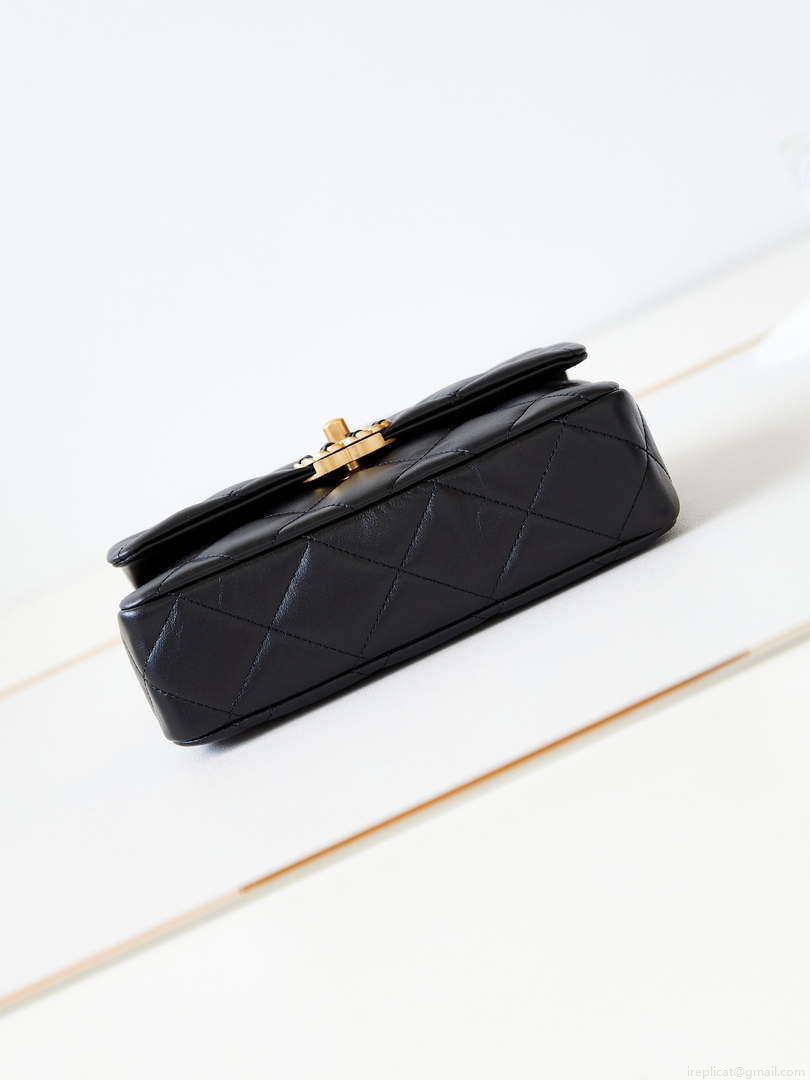 Chanel AS4423 Flap Lambskin bag Black
