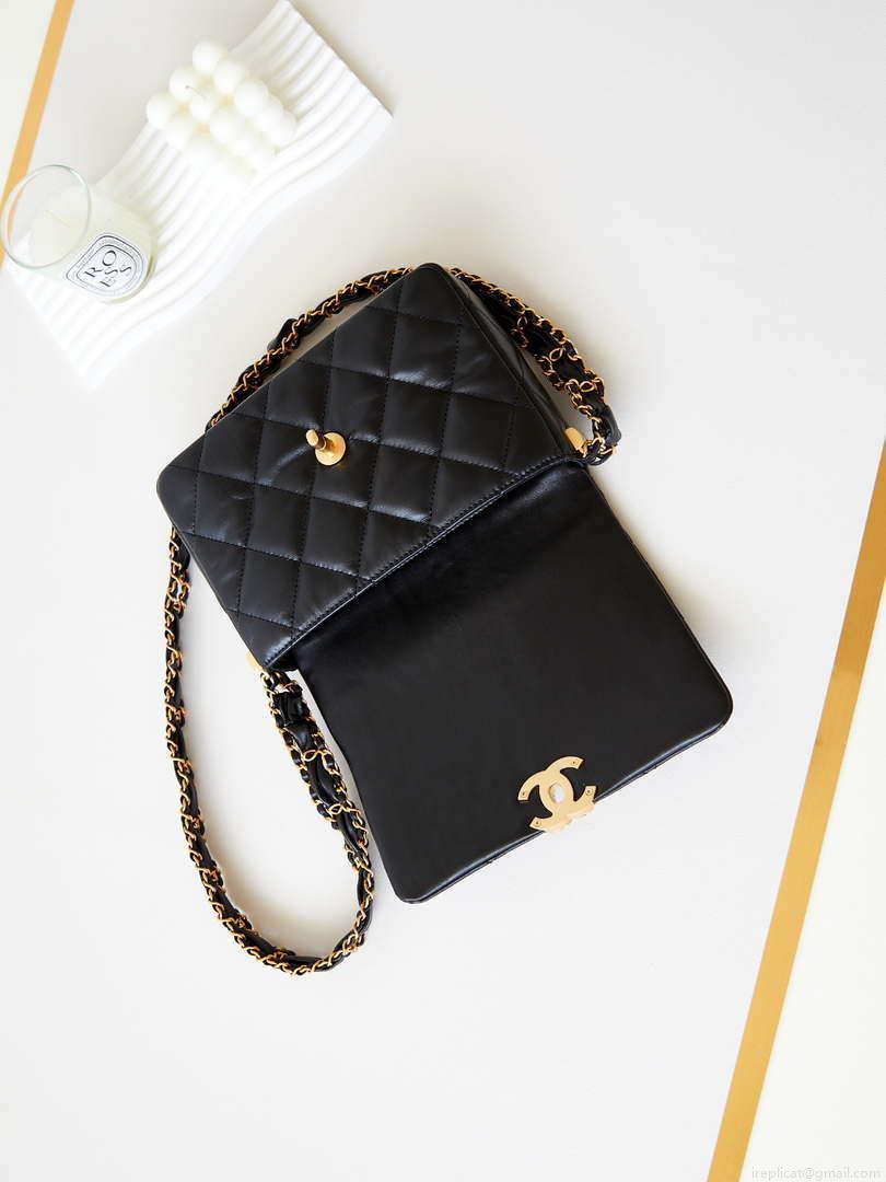 Chanel AS4423 Flap Lambskin bag Black