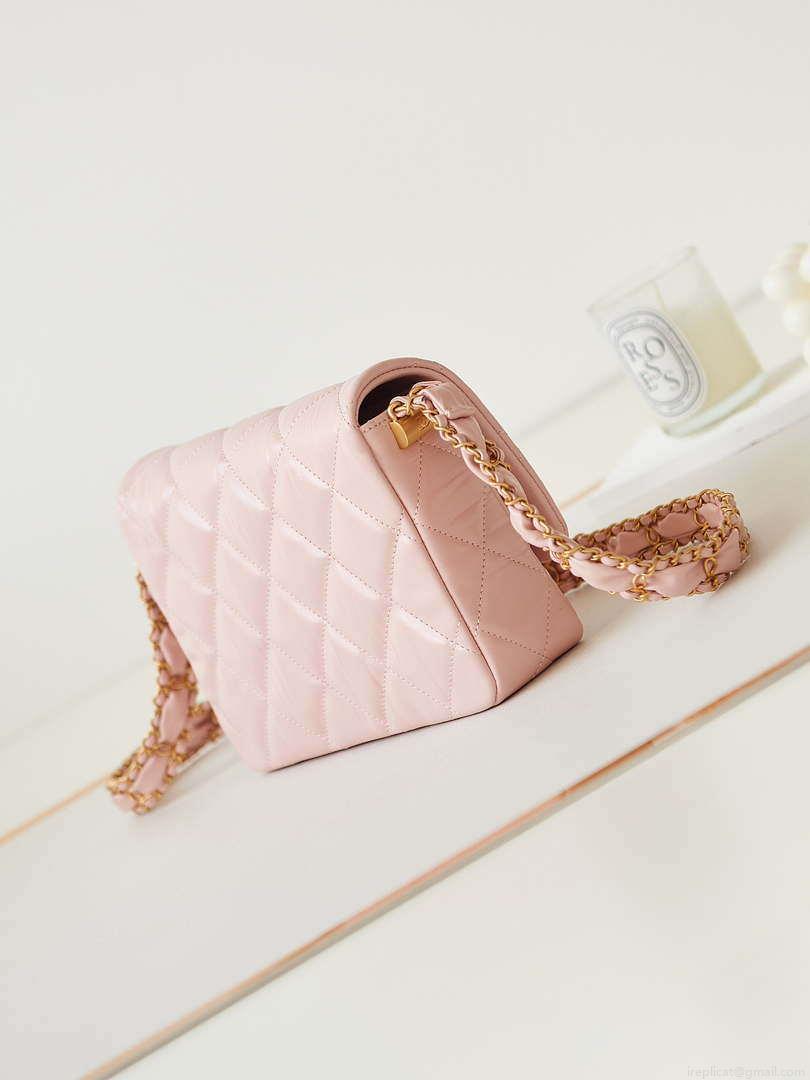 Chanel AS4423 Flap Lambskin bag Pink