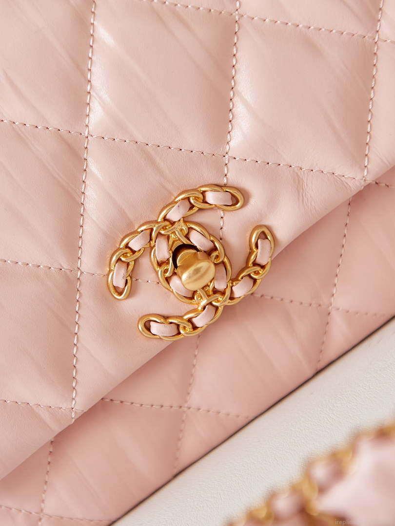 Chanel AS4423 Flap Lambskin bag Pink