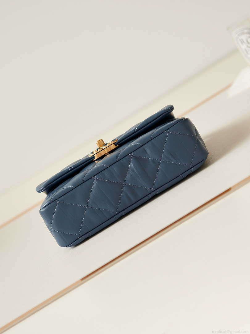Chanel AS4423 Flap Lambskin bag Blue