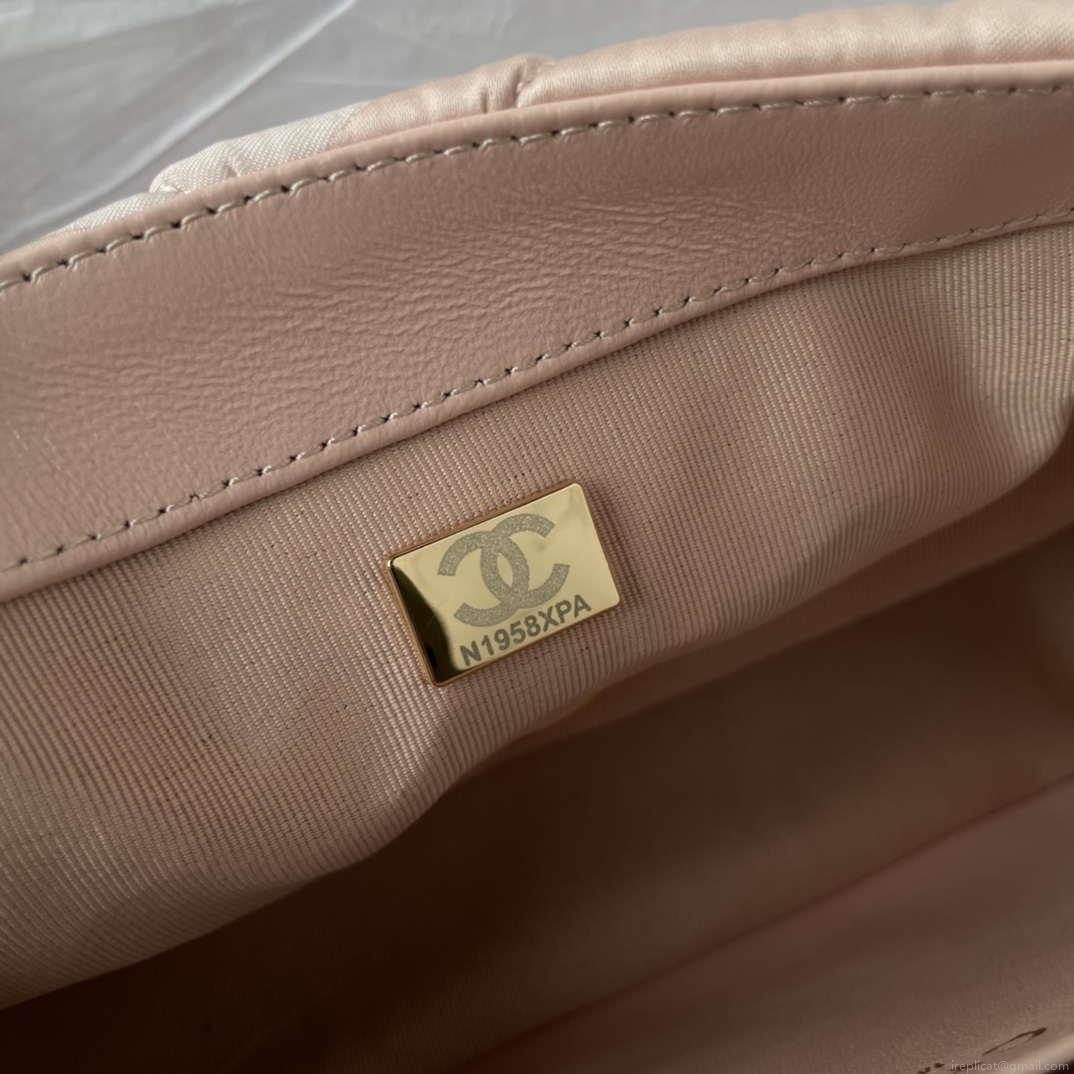 Chanel AS1118 Flap bag Satin fabric Pink