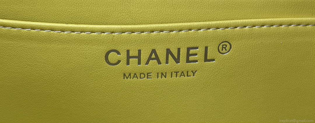 Chanel AS1116 Small Flap bag Woolen A69900 Yellow