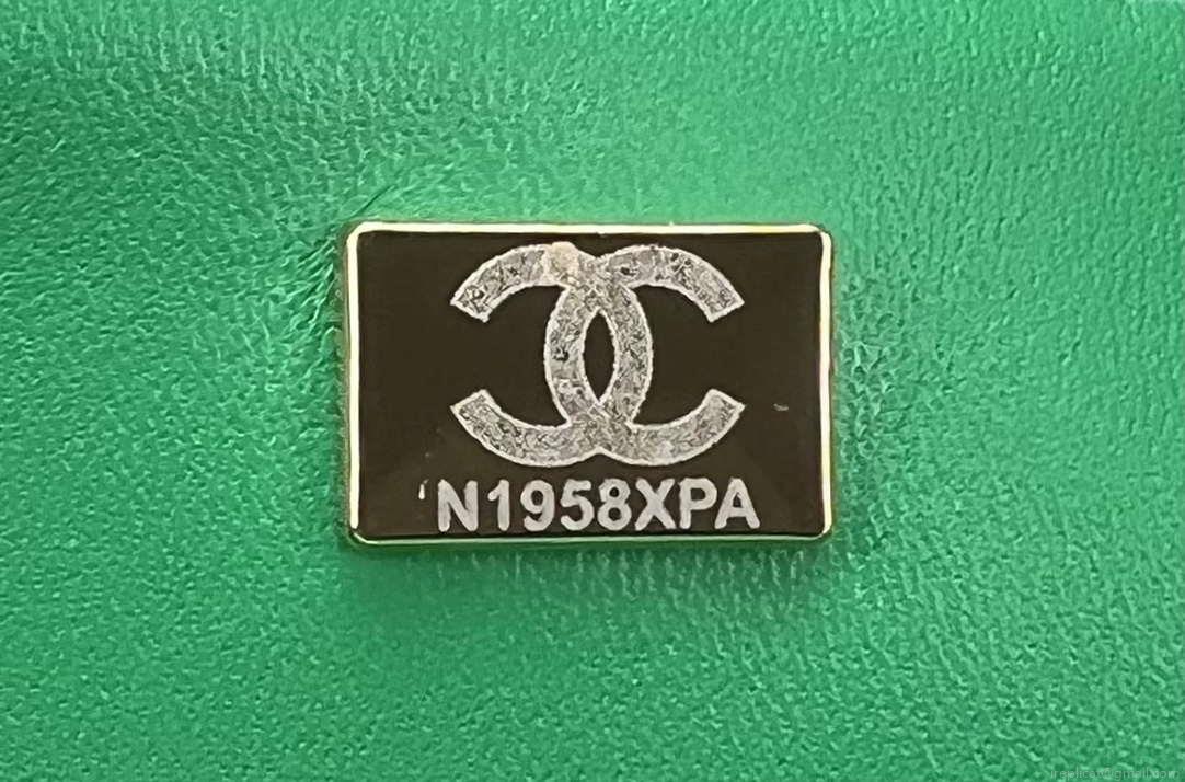 Chanel AS1116 Small Flap bag Woolen A69900 Green
