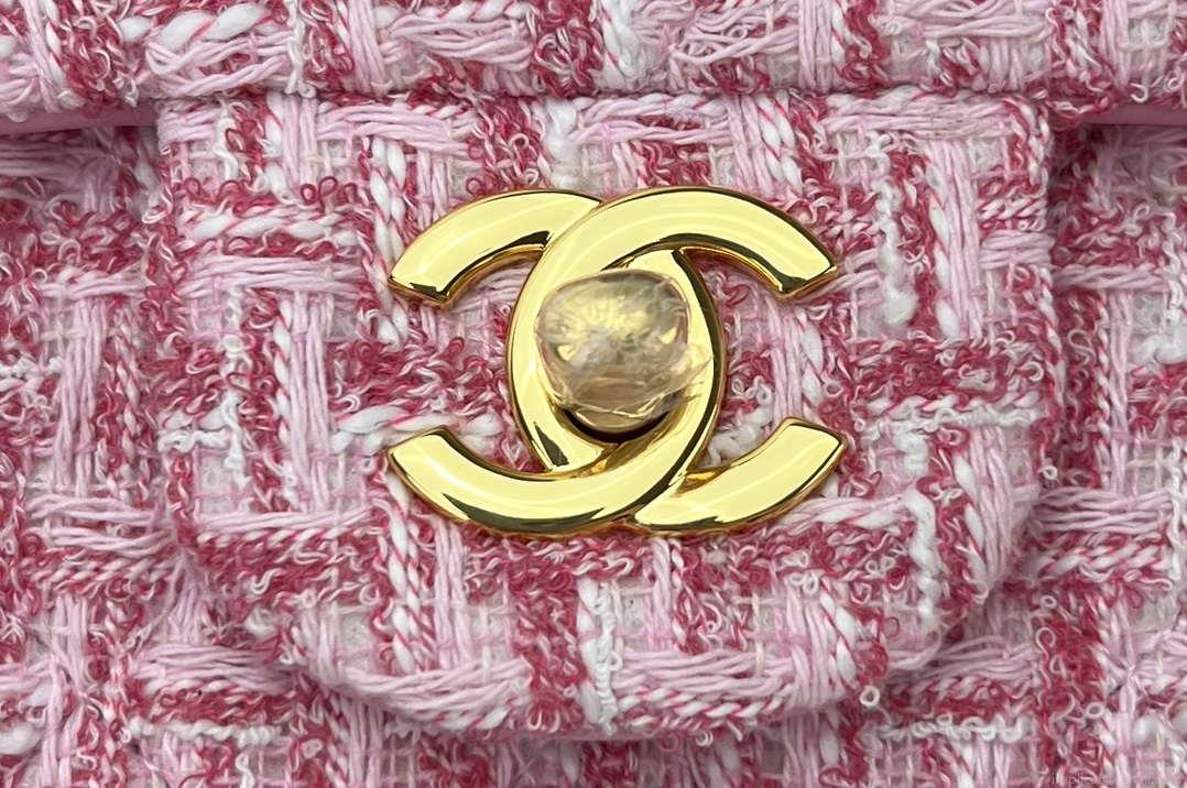 Chanel AS1116 Small Flap bag Woolen A69900 Pink