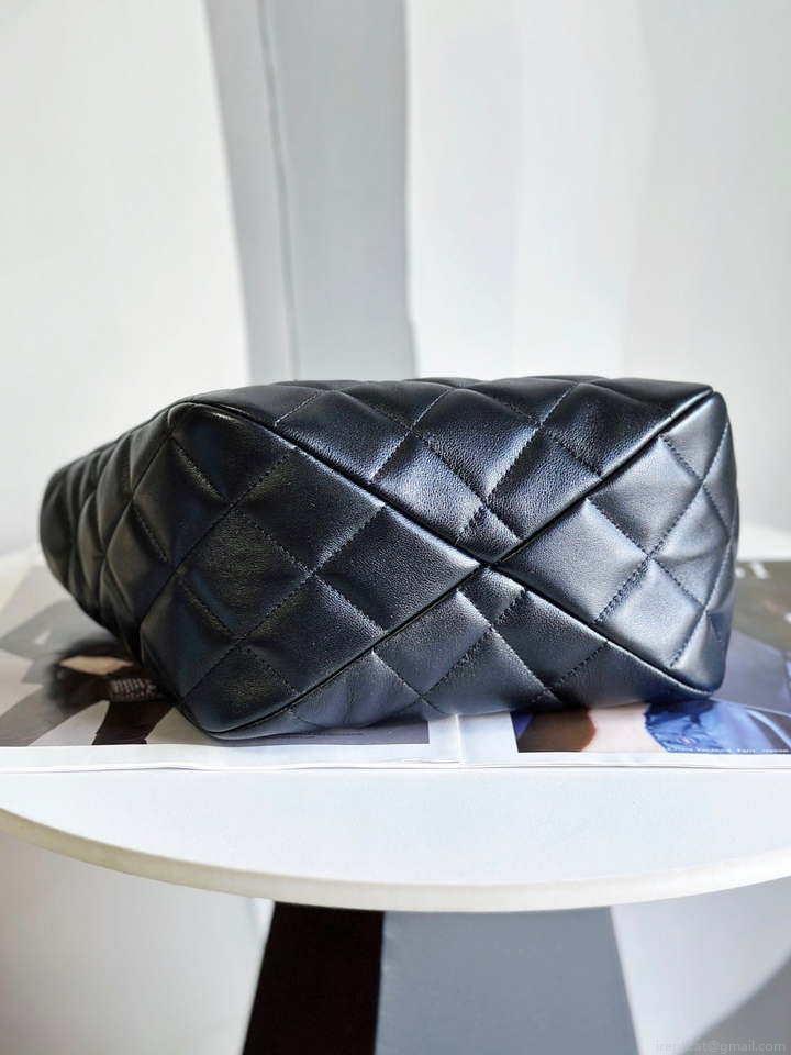 Chanel AS2120 small Shopping Bag Lambskin Black