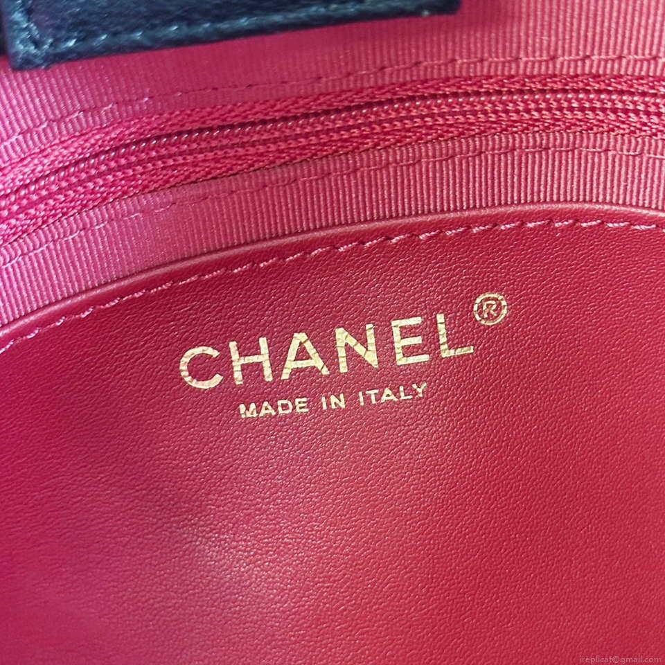 Chanel AS2120 small Shopping Bag Lambskin Black