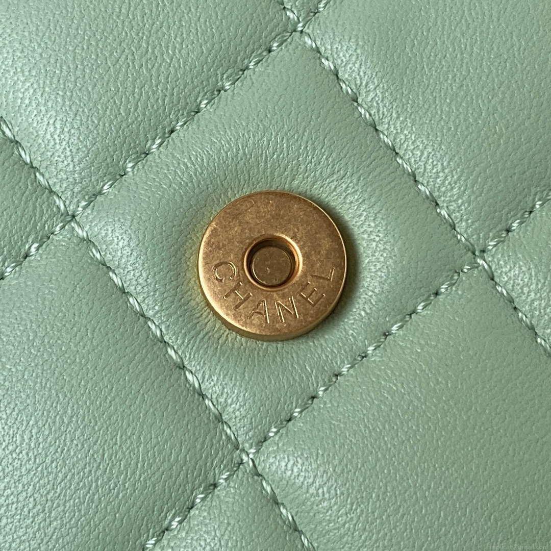 Chanel AS4610 Messenger bag Lambskin Green