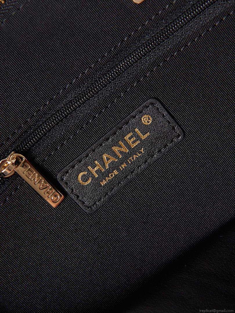 Chanel AS3969 Shell bag Patent Calfskin Black