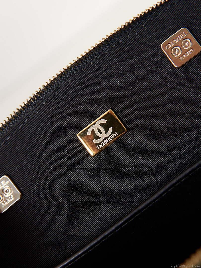 Chanel AS3969 Shell bag Patent Calfskin Black