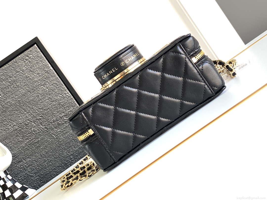 Chanel AS4817 Camera Case Black Lambskin Bag