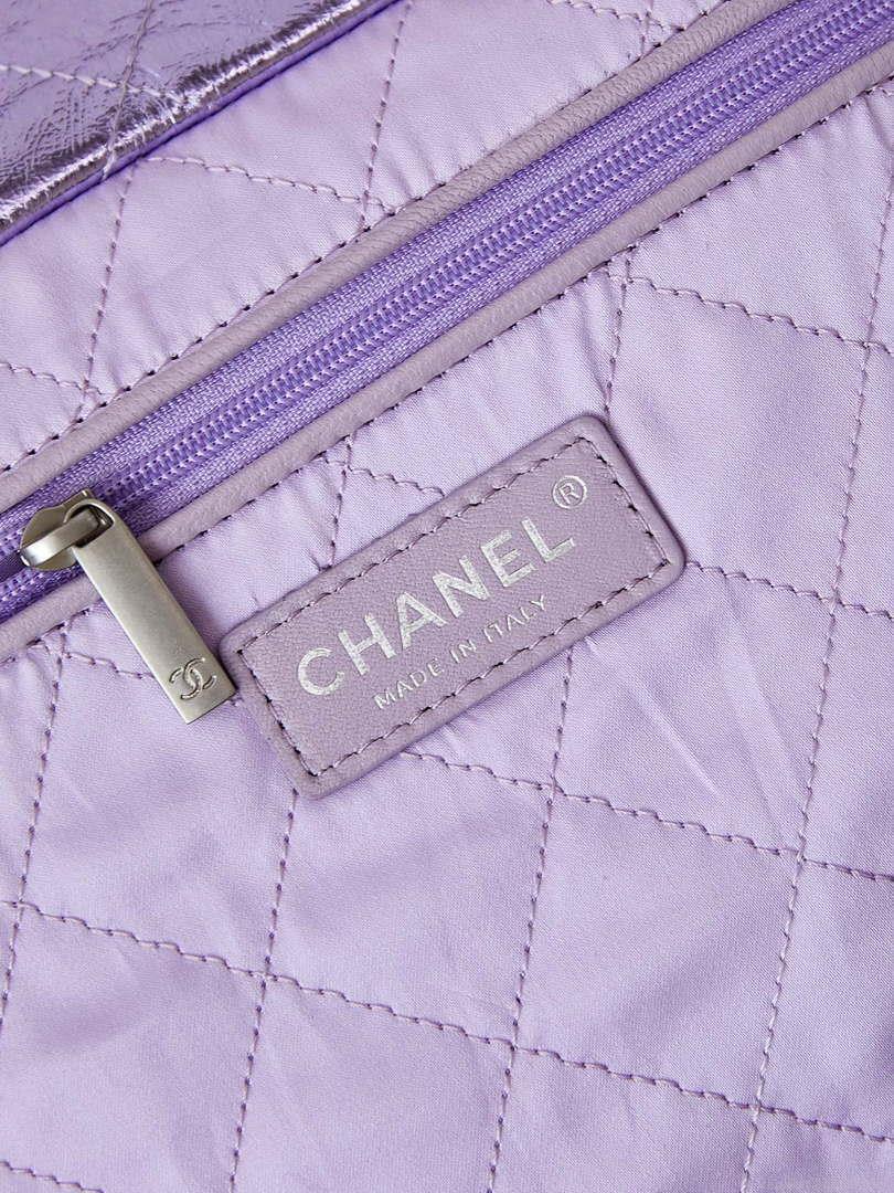 Chanel 22 HandBag Fantasy color Calfskin & Gold-Tone Metal AS3261 Purple