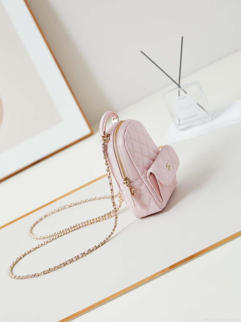 Chanel Ap3753 CLASSIC MINI Backpack Lambskin Pink