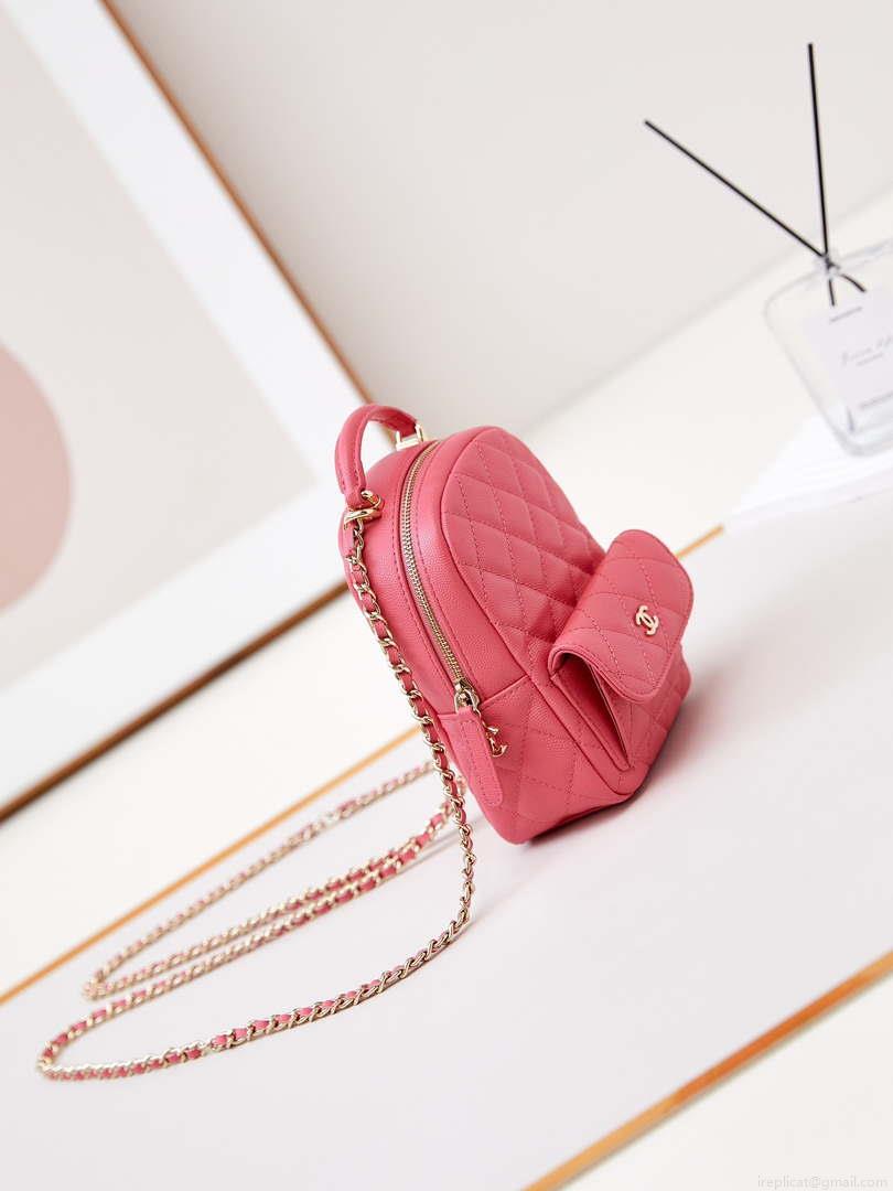 Chanel Ap3753 CLASSIC MINI Backpack Calfskin Red