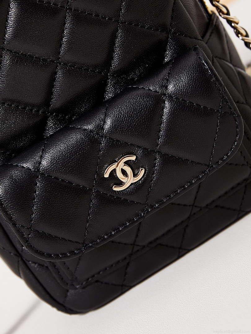 Chanel Ap3753 CLASSIC MINI Backpack Lambskin Black