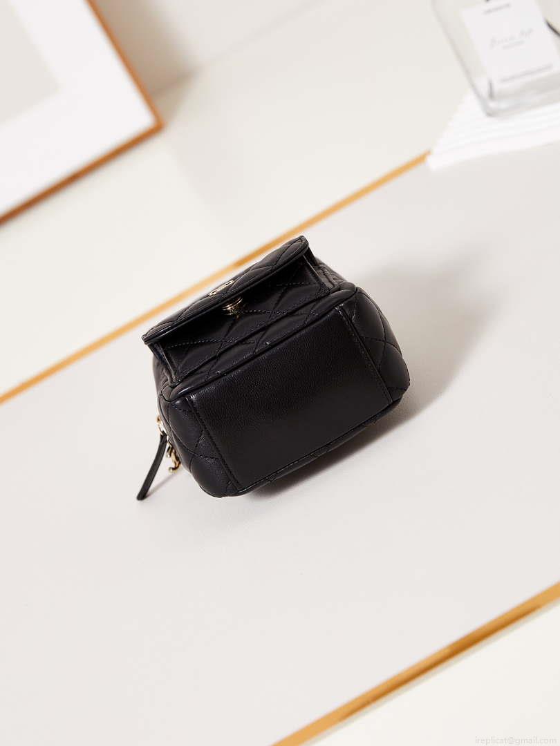 Chanel Ap3753 CLASSIC MINI Backpack Lambskin Black