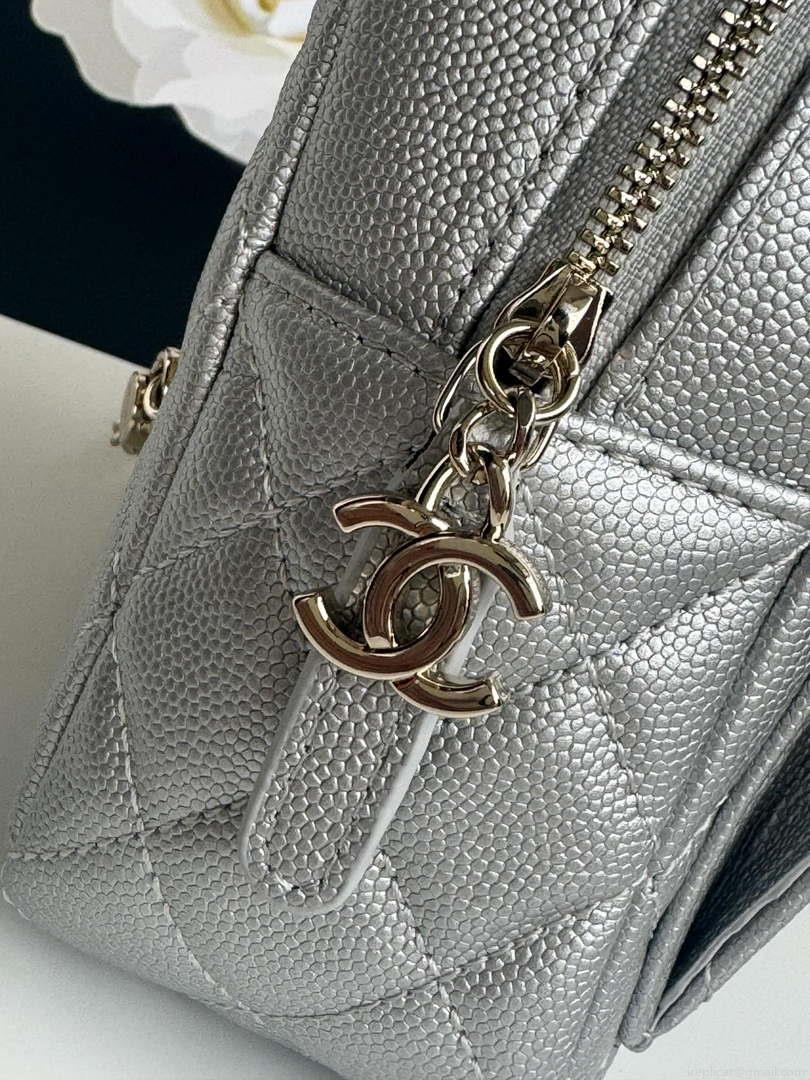 Chanel Ap3753 CLASSIC MINI Backpack Calfskin Silver