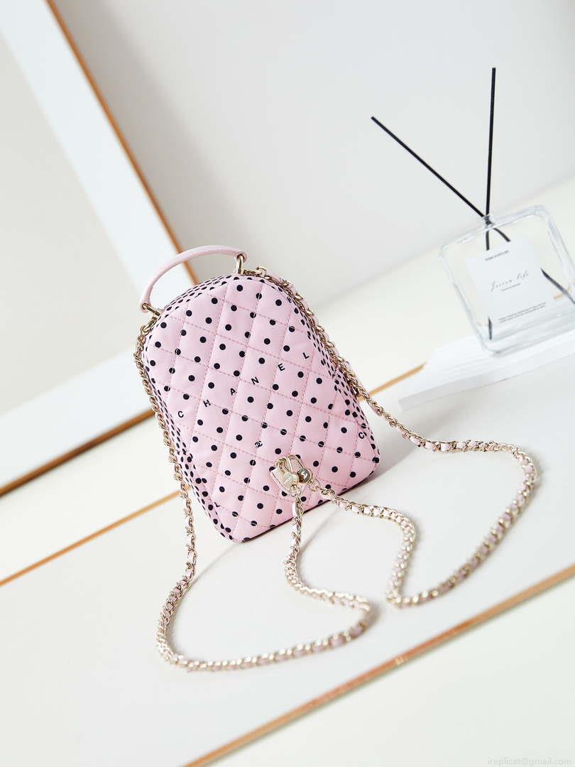 Chanel Ap3753 CLASSIC MINI Backpack Tweed & Gold-Tone Metal Pink & Black