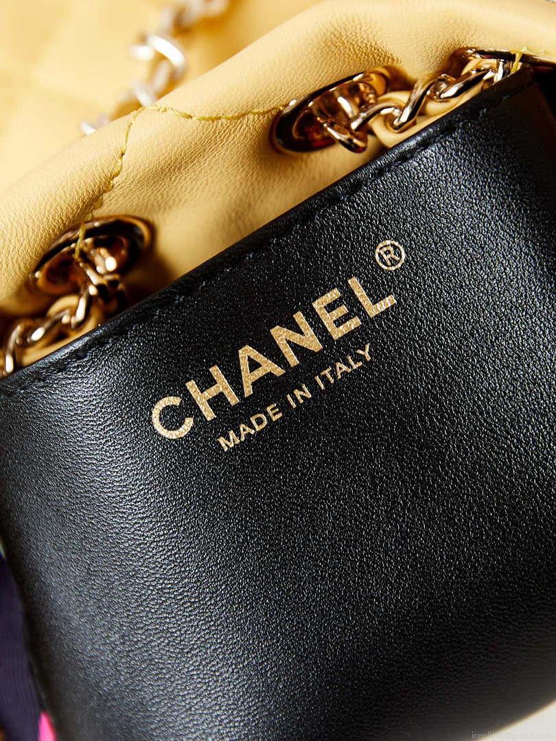 Chanel AS4810 Backpack Shiny Lambskin & Gold-Tone Metal Yellow