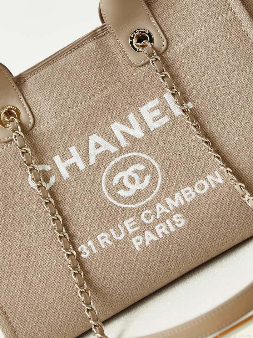 Chanel AS3257 Small Shopping Bag Mixed Fibers Calfskin & Gold-Tone Metal CC8009