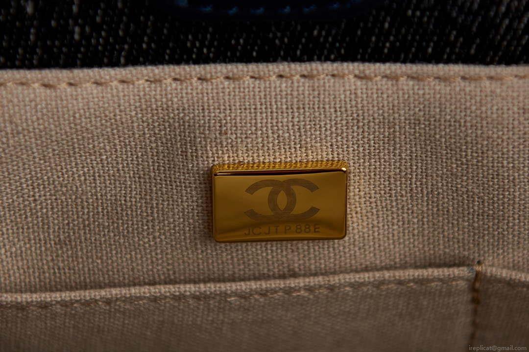 Chanel AS3257 Small Shopping Bag Mixed Fibers Calfskin & Gold-Tone Metal CC8010