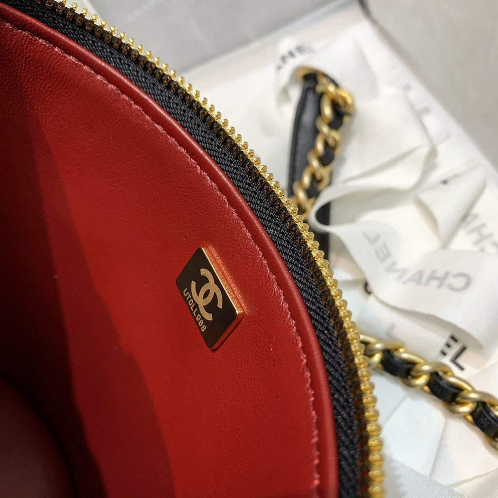 Chanel AS2735 Small Vanity Case Lambskin Gold Black