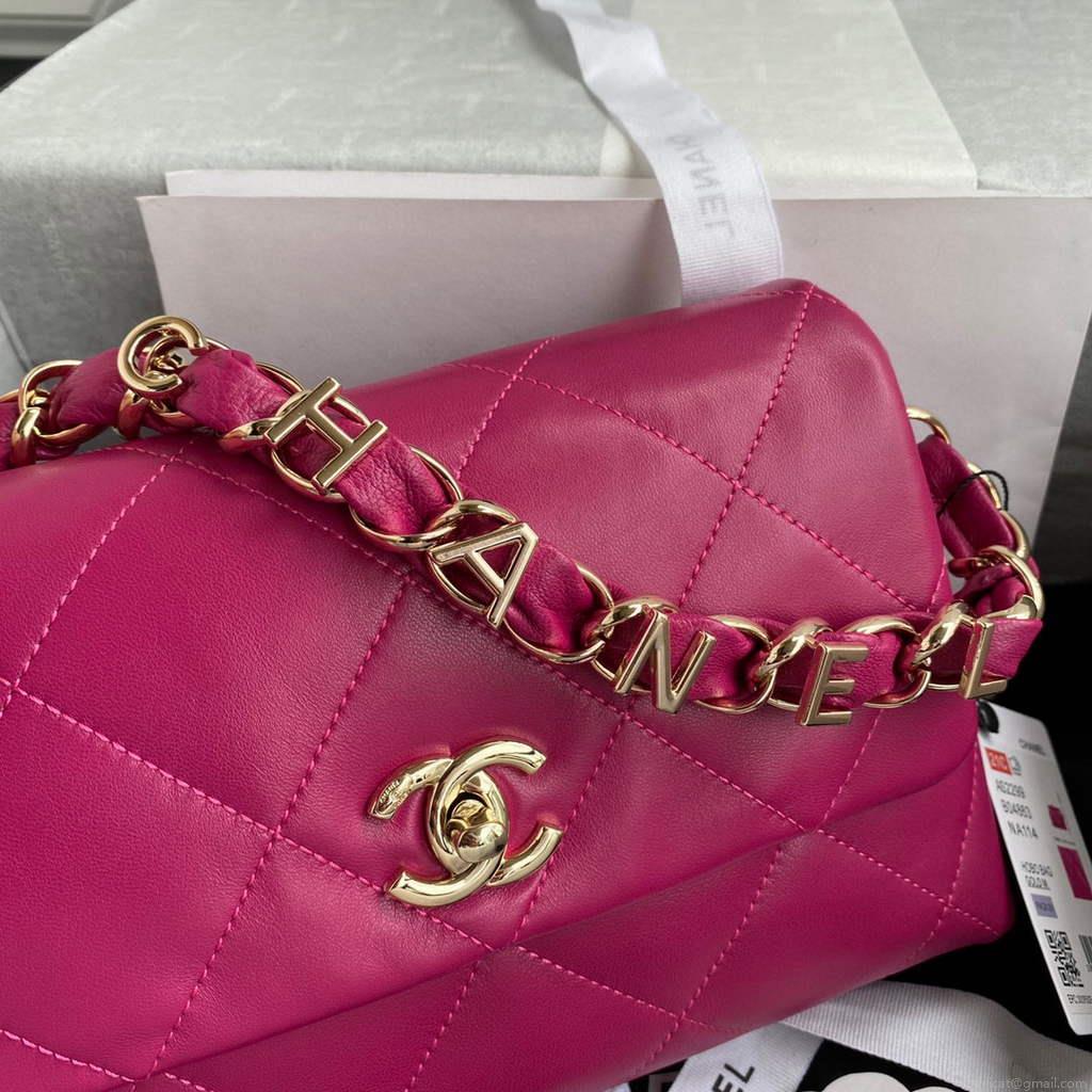 Chanel AS2299 Flap Bag Shoulder Purple