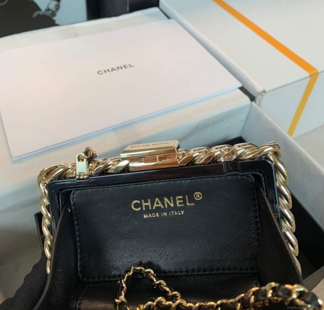 Chanel Acrylic Evening bag Chanel Vanity Case Box Bag