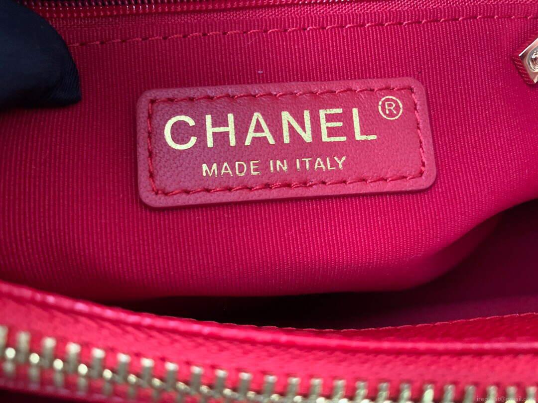 Chanel A50995 Matelasse GST Chain Tote bag caviar Calfskin leather Red Gold
