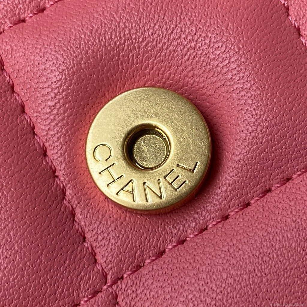 Chanel AP2635 Clutch With Chain Lambskin Pink