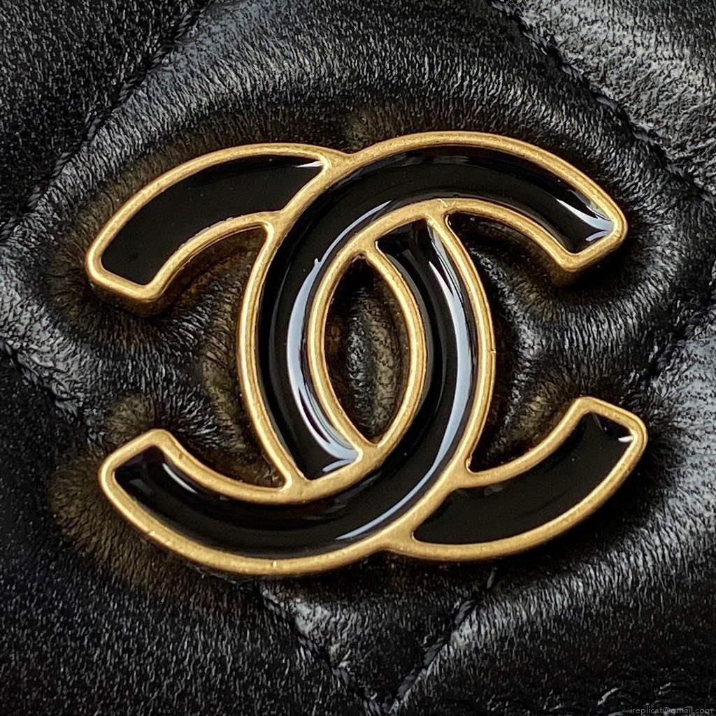 Chanel AP2635 Clutch With Chain Lambskin Black