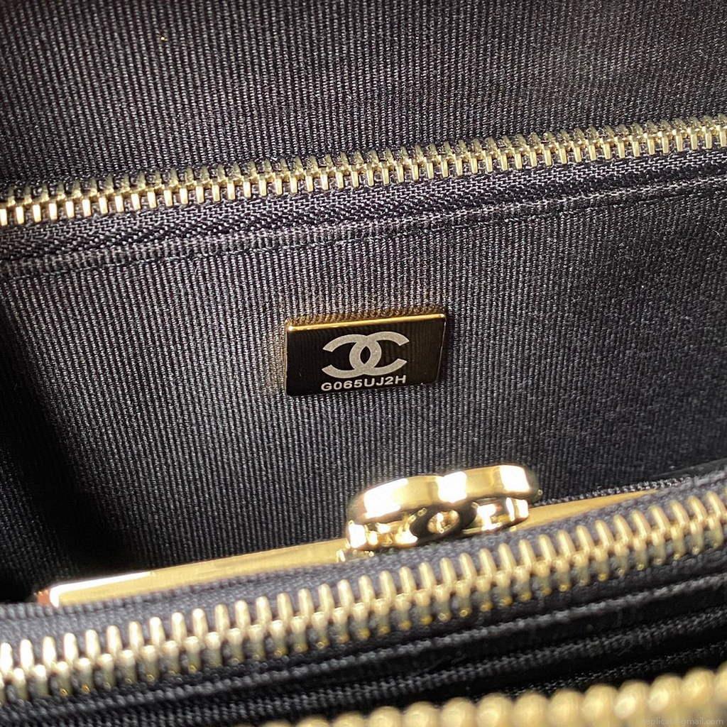 Chanel AS3168 Vanity with Chain Bag Black