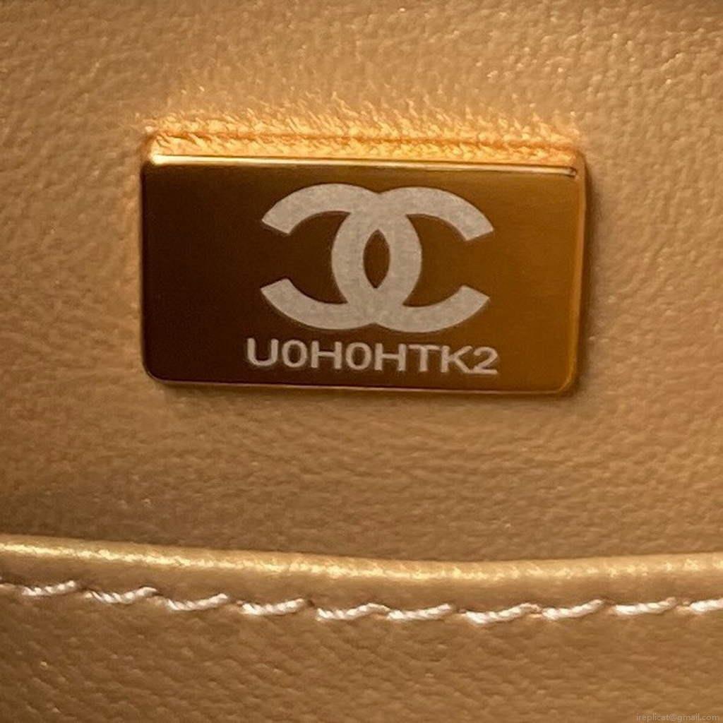 Chanel AS3112 Hobo Handbag Lambskin Black