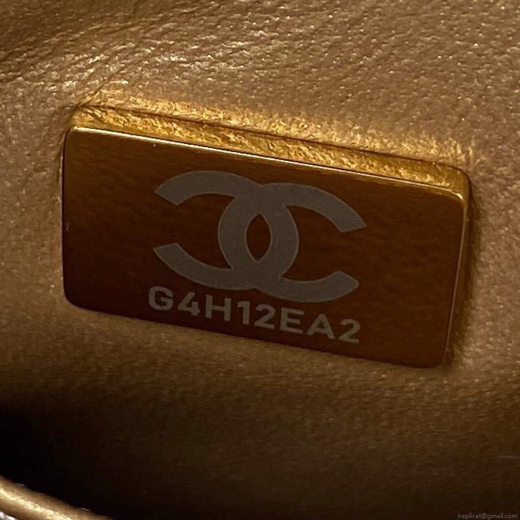 Chanel AS3111 Hobo Small Handbag Lambskin White
