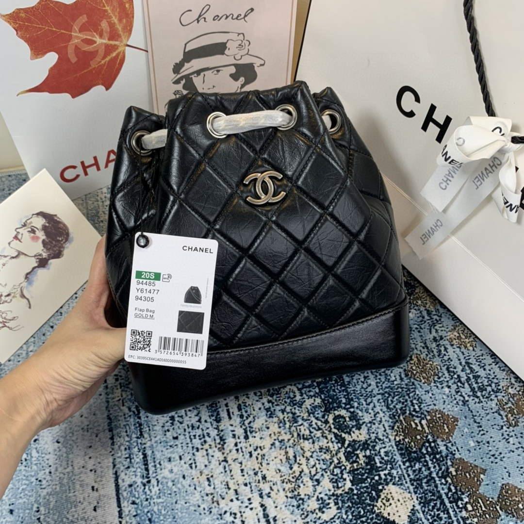 Chanel A94485 Gabrielle Backpack Black