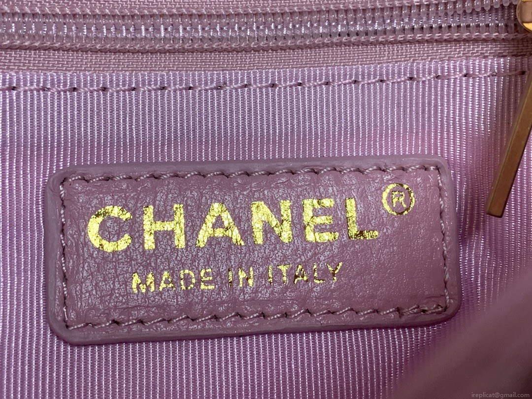 Chanel AS3206 Small Flap bag lambskin gold Pink