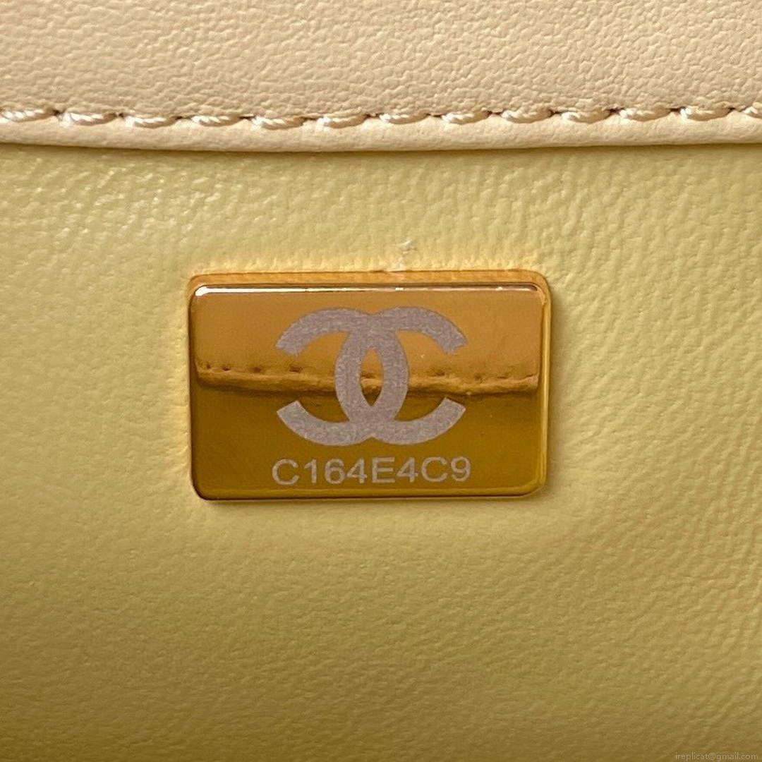 Chanel Bucket Bag Lambskin AS3116 Yellow