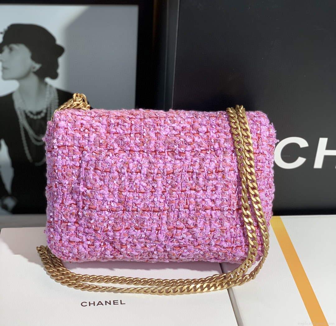 Chanel AS1116 Flap bag 21cm A69900 Tweed Pink